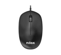 Nilox MOUSB1012 Ratón USB 1200DPI Negro