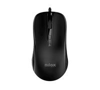 Mouse USB con cavo Nilox MOUSB1014 2400 DPI Nero
