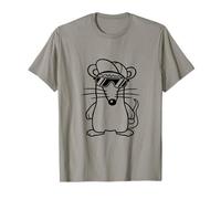 Mouse Occhiali da sole Cool Cappy Hat Adolescente Comic Cartoon Fun Maglietta