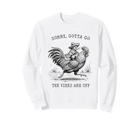 Mouse on a Chicken Scusa Devo Andare Vibes Are off Meme Felpa
