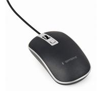 Mouse ottico con cavo Raton Gembird USB nero argento