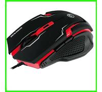 MOUSE OTTICO GAMING GIOCO CON FILO USB 2400DPI 6 PULSANTI PROFESSIONALE LAPTOP