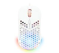 The G-Lab - Kult Oxygen - Mouse Gaming con Filo ad Alte Prestazioni 12.800 DPI - Massima Reattività, RGB 100% Personalizzabile, 6 Pulsanti Programmabili, Ambidestro, Silenzioso - Bianco - Novità