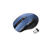 UGREEN Mouse Wireless 2.4 GHz Ergonomico Silenzioso con Ricevitore USB 5 Livelli DPI 4000 Max Durata Batteria 18 Mesi per PC Mac Laptop Windows macOS Linux, Blu
