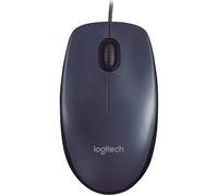 Mouse ottico USB con cavo Logitech M 90 nero
