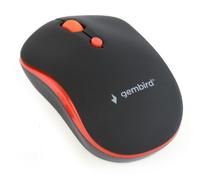 Mouse ottico wireless Gembird, nero/rosso