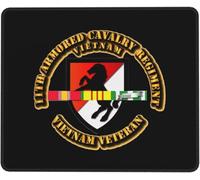 Mouse Pad 11° Reggimento di Cavalleria Corazzata W Vietnam Bordi Cuciti Tappetino Scrivania Waterproof Desk Mat per Pc Computer Portatile Laptop 25X30Cm