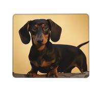 Mouse Pad A Cute Dachshund 25X30Cm Bordo Cucito Tappetino Mouse Lavabile Mousemat per Computer Laptop