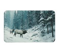 Mouse Pad Alci nel Silenzio Nevoso Rettangolare Grande Mouse Mat Confortevole Tappetino Scrivania per Laptop Computer Portatile Mac 25X30Cm