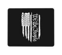 Mouse Pad American Flag We The People Constitution Bordi Cuciti Mouse Mat Durevole Mousepad per Pc Laptop Sensori da Gioco 10X12In