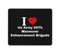 Mouse Pad Amo La 55A Brigata di Miglioramento delle Manovre dell'Esercito degli Stati Uniti Confortevole Desk Mat Portatile Tappetino Scrivania per Ufficio Computer Mac 25X30Cm