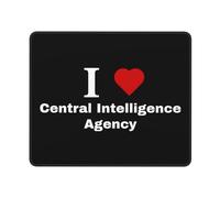 Mouse Pad Amo La Central Intelligence Agency Bordi Cuciti Mouse Mat Lavabile Desk Mat per Laptop Ufficio Pc 25X30Cm