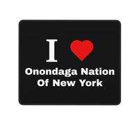 Mouse Pad Amo La Nazione Onondaga di New York Confortevole Mouse Mat Lavabile Desk Mat per Gaming Pc Ufficio 25X30Cm