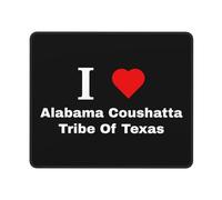 Mouse Pad Amo La tribù Coushatta Dell'Alabama del Texas Lavabile Mouse Mat Confortevole Tappetino Scrivania per Pc Mac Computer Portatile 25X30Cm