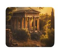 Mouse Pad Ancient Greece Temple History Portatile Tappetino per Mouse Confortevole Desk Mat per Ufficio Mac Sensori da Gioco 10X12In