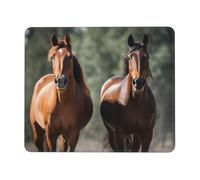 Mouse Pad Animales Horses 25X30Cm Durevole Tappetino per Mouse Base in Gomma Mousemat per Casa Lavoro