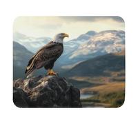 Mouse Pad Bald Eagle Standing On The Rock 25X30Cm Confortevole Tappetino Mouse Portatile Mousemat per Computer Ufficio