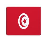 Mouse Pad Bandiera della Tunisia Lavabile Tappetino Scrivania Pulire Mouse Mat per Computer Portatile Laptop Ufficio 25X30Cm
