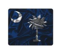 Mouse Pad Bandiera di Seta della Carolina del Sud Pulire Tappetino Scrivania Portatile Desk Mat per Mac Computer Laptop 25X30Cm