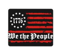 Mouse Pad Bandiera di We The People 1776 Bordi Cuciti Mouse Mat Waterproof Desk Mat per Gaming Pc Mac 25X30Cm
