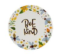 Mouse Pad Bee Kind On White with Insects And Flowers 3 Mousepad Piccolo Tappetino per Mouse Comodo Tappetino Scrivania per Casa Lavoro Laptop 20X20 Cm