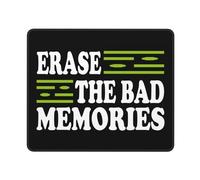 Mouse Pad Cancella I Brutti Ricordi Bordi Cuciti Mouse Mat Waterproof Desk Mat per Gaming Pc Computer 25X30Cm
