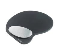 Kensington Tappetino Mouse con Poggiapolsi in Memory Gel, colore nero/argento, 62404. - grigio 62404