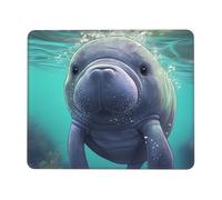 Mouse Pad Cute Sea Animal Manatees 25X30Cm Confortevole Tappetino Mouse Soffice Mousemat per Ufficio Computer