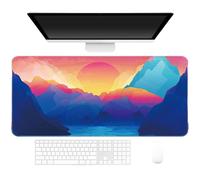 Mouse pad da gioco antiscivolo paesaggio stile speciale 900 x 400mm con base in gomma e bordo cucito per il lavoro di gioco in ufficio a casa