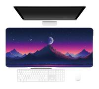 Mouse pad da gioco antiscivolo paesaggio stile speciale 900 x 400mm con base in gomma e bordo cucito per il lavoro di gioco in ufficio a casa