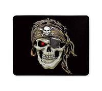 Mouse pad da gioco, Mouse Pad Pirate Skull con tappetini per mouse neri e antiscivolo Bandana per computer