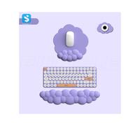 Mouse Pad ergonomico - RNCYN - Set di poggipolso - Memory Foam - Base antiscivolo