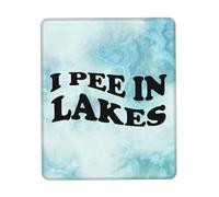 Mouse Pad Faccio Pipì nei Laghi Grande Mouse Mat Waterproof Desk Mat per Gaming Ufficio Laptop 25X30Cm