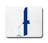 Mouse Pad Flag Map of Finland Mouse Mat 10x12in