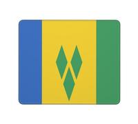 Mouse Pad Flag of Saint Vincent And The Grenadines Lavabile Mouse Mat Antiscivolo Mousepad per Pc Gaming Ufficio 10X12In