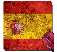 Mouse Pad, Flag of Spain Or Spanish Banner On Vintage Metal Texture Tappetino Mouse Antiscivolo Tappetino Mouse Gaming Pratica Gaming Mousepad per Computer Casa 25X30Cm