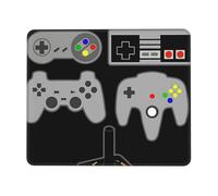 Mouse Pad Game On Vintage Video Game Controller Confortevole Tappetino Mouse Gaming Lavabile Mousepad per Computer Mac Sensori da Gioco 10X12In