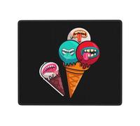Mouse Pad Gelato Carino Mon-Ster Confortevole Mouse Mat Bordi Cuciti Desk Mat per Mac Computer Gaming 25X30Cm