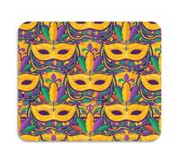 Mouse Pad Gold Masks Motifs Confortevole Tappetino per Mouse da Gioco Antiscivolo Accessori Gaming per Computer Laptop Ufficio 10X12In