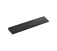 MOUSE PAD GRAVASTAR Supporto per Polso per Tastiera - Superficie Liscia in Ecopelle, Antiscivolo, Base antiscivolo, superficie liscia, ergonomico, facile da pulire, resistente all'acqua, Nero