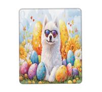Mouse Pad, Happy Easter Day Samoyed Dog Puppy Dog Tampone per Mouse Base in Gomma Tappetino Mouse Antisfilacciamento Tappeto Mouse per Ufficio Casa 25X30Cm