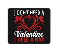 Mouse Pad, I Don't Need A Love I Need A Nap Tampone per Mouse Confortevole Tappetini per Il Mouse da Gioco Ergonomico Tappetini per Il Mouse per Gaming Casa 25X30Cm