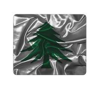 Mouse Pad Insegna Navale in Seta del Massachusetts Grande Tappetino Scrivania Bordi Cuciti Desk Mat per Ufficio Pc Laptop 25X30Cm