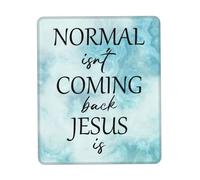 Mouse Pad La Normalità Non Tornerà Gesù È Confortevole Mouse Mat Lavabile Desk Mat per Pc Laptop Computer Portatile 25X30Cm