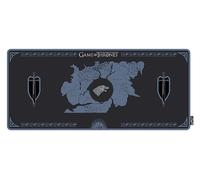 MOUSE PAD LEXIP HBO Game of Thrones - Stark Edition - Grande, Superficie liscia, base antiscivolo, impermeabile, lavabile, spessore 4mm, XXL, Nero, Blu, Bianco
