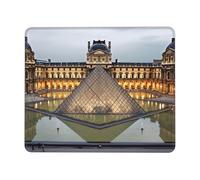 Mouse Pad Louvre Museum in Paris 25X30Cm Lavabile Tappetino Mouse Confortevole Mousepad per Ufficio Computer