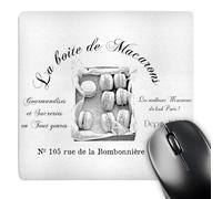 Mouse Pad Macarons Francesi d'Epoca Scorrimento Facile Tappetino Scrivania Grande Mouse Mat per Laptop Pc Computer Portatile 25X30Cm