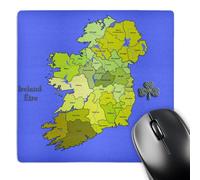 Mouse Pad Mappa Verde Colorata Lavabile Mouse Mat Grande Desk Mat per Mac Computer Pc 25X30Cm