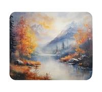 Mouse Pad Mattina Nebbiosa in Montagna Lavabile Mouse Mat Pulire Desk Mat per Mac Computer Gaming 25X30Cm