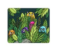 Mouse Pad Modello Senza Soluzione di continuità di Mostri Nascosti tra I Cespugli Multifunzione Mouse Mat Confortevole Desk Mat per Computer Gaming Laptop 25X30Cm